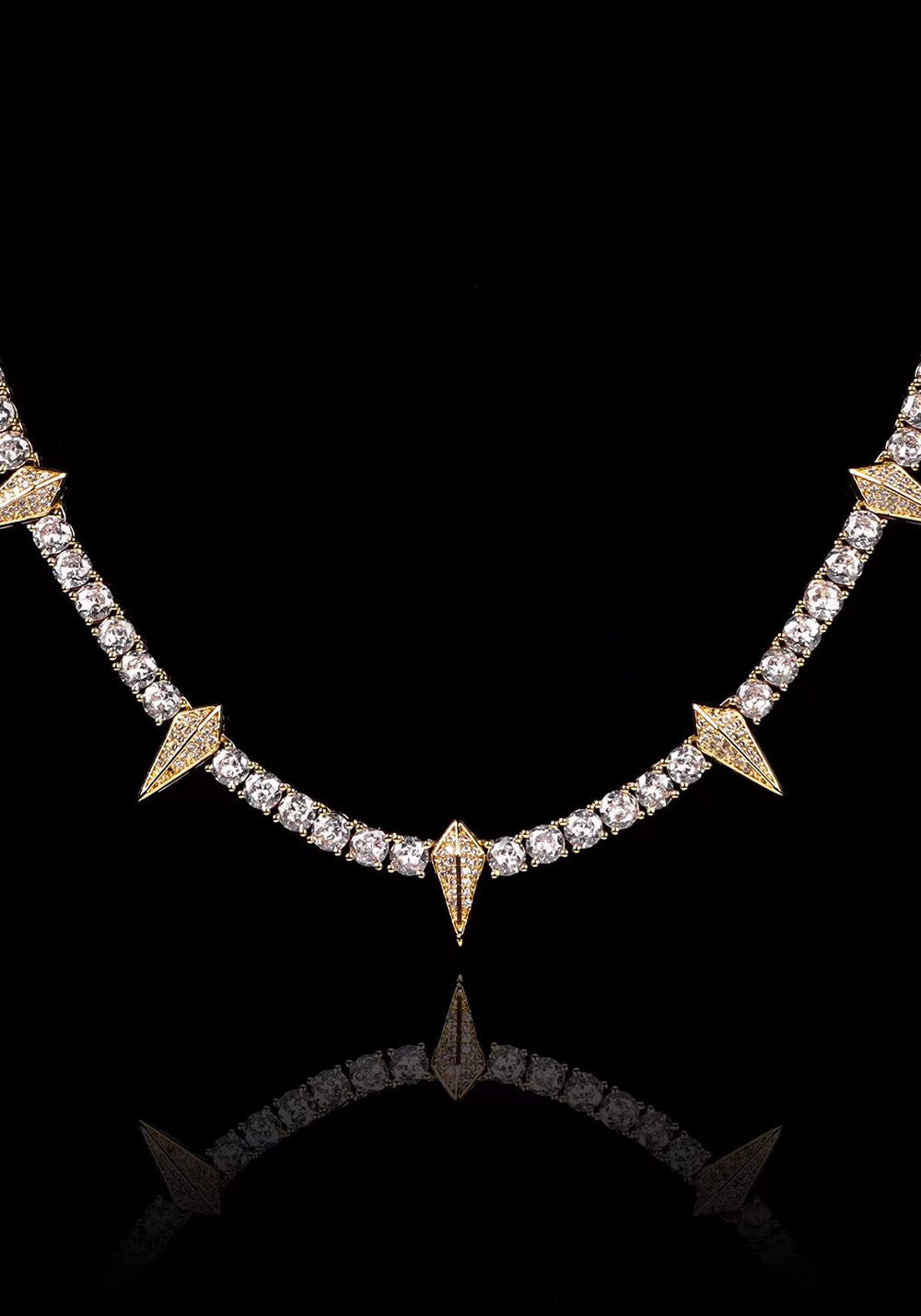 WIC Full Zirconium Black Zircon Necklace. - PSYLOS 1, WIC Full Zirconium Black Zircon Necklace., Necklaces, WIC, PSYLOS 1